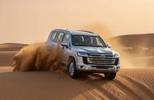 DUBAI VIP Desert Safari & 4x4 Pick/Drop,Camel Ride, BBQ Dinner,