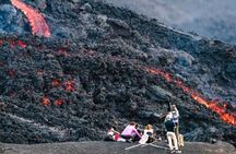 Sunrise or sunset in Pacaya Volcano from Guatemala City