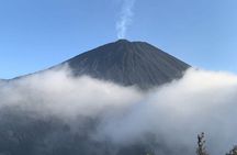 Sunrise or sunset in Pacaya Volcano from Guatemala City