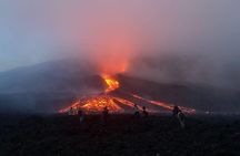 Sunrise or sunset in Pacaya Volcano from Guatemala City