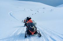 Snowmobile on a Glacier and Golden Circle in a Superjeep 