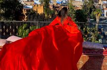 Flying Dress photoshoot in Chefchaouen 