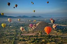 Balloon Flight + Breakfast in a cave + Pick up CDMX + Pyramids