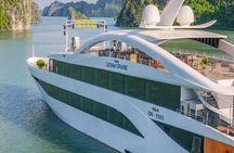 From Hanoi: Luxury Leona 5-Star Day Cruise Explore Halong Bay 