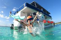 Catamaran with Slide in Cozumel Reef Snorkeling Experience
