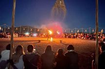 Agafay Desert sunset: Camel and quad bike+Dinner with fire show