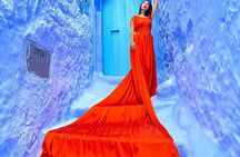 Flying Dress pro photoshoot in Chefchaouen 