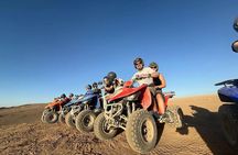 Marrakech: Agafay desert experience Quad and camel & dinner show