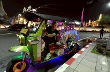 Bangkok Night Tuk Tuk: Street Food & City Lights+Hotel Pickup