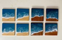  Make Your Own Maui Souvenir: Ocean Resin Coaster Class 