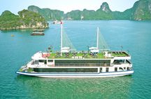 Arcady Premium Halong Bay Day Cruise: Buffet, Caves, Beach & Wine