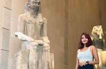 Grand Egyptian Museum with Giza Pyramids And Great Sphinx