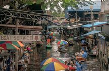 Unique Damnoen Saduak Floating Market & Royal Palace from Hua Hin