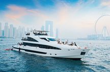 Dubai: Luxury Superyacht with Live DJ, Swimming & Open Bar