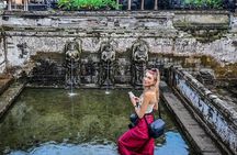 Ubud Art Village, Waterfall, Goa Gajah Temple & Rice Terraces