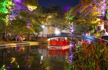 San Antonio Premium Night Driving Tour with Riverwalk Boat Cruise