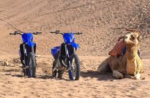 Motocross or 700 Raptor in the Sand Dunes and Beach in Agadir