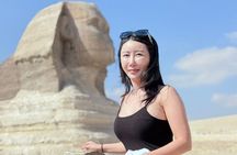  Giza Pyramids, Sphinx & Grand Egyptian Museum with Khan Bazaar