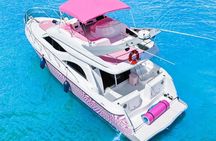 Pink Yacht Charter Barbie Maxum Miami Yacht Rental