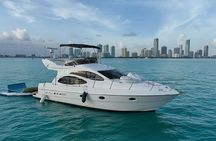 48ft + FREE HOUR Miami Yacht Rental, 2 to 6 Hours, 13 People