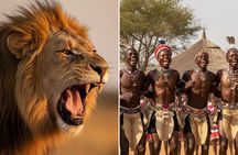 Lion Safari & Lesedi Cultural Village Tour from Johannesburg