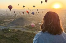 Balloon flight / Breakfast in the cave / CDMX pick-up + Pyramids