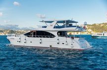 Istanbul Bosphorus Sunset Cruise with Wine on a Luxury Yacht