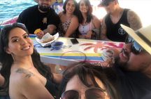 All inclusive fun! Music, boat tour, snorkel, open bar & lunch