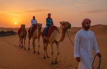 Ultimate Desert Safari Dubai with BBQ Dinner Camel Ride & Shows