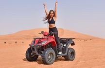 Dubai Quad Bike Desert Safari With BBQ Dinner & Camel Ride