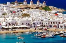 Deluxe Cruise-Friendly Mykonos Beach Bliss & Charming Town Stroll