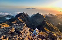 Hiking over Masca through laurel relict woods.Roque de Tarucho.