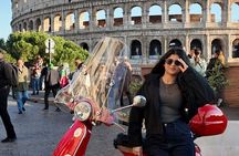 Roma Private Solo Vespa Tour with Pick Up, Drop Off and Tiramisu