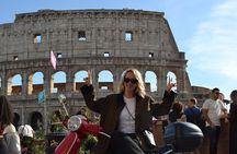 Roma Private Solo Vespa Tour with Pick Up, Drop Off and Tiramisu