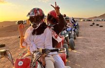 Agafay desert: quad, camel ride dinner show