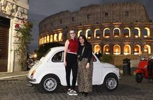 Rome Fiat 500 private experience, with a local photographer