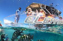 Transparent Boat with Snorkeling drinks and photo shoot