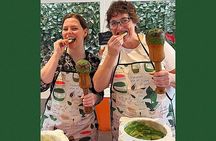 Mortar pesto lesson with World Champion and local Menu