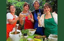 Mortar pesto lesson with World Champion and local Menu