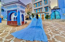 Chefchaouen Flying Dress: pro photoshoot