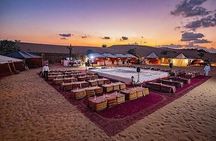 Abu Dhabi Desert Safari with Red Dunes 4x4 Pick Drop Dinner Shows
