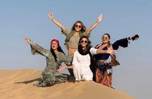 Abu Dhabi Desert Safari with Red Dunes 4x4 Pick Drop Dinner Shows