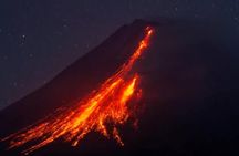 Yogyakarta Volcanoes: Mount Merapi on a Hilltop (Lava View)