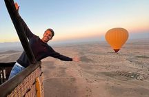 Private sunrise Hot Air Balloon & Agafay Desert Magic with Dinner