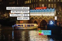 Amsterdam Light Festival Canal Cruise + Unlimited Drinks Option