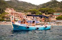 Sunset in boat with Ligurian aperitif