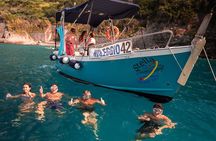 Sunset in boat with Ligurian aperitif