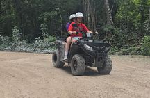 Jade Caverns and Mayan Village, lunch, snorkel Cozumel ATV Tour