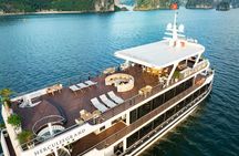 Full day Halong Bay Luxury Cruise - buffet lunch, kayak, swim.