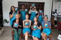 Paint and Sip Experience with Margaritas in Cozumel